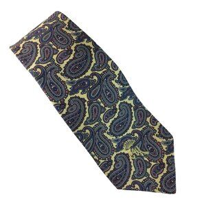 Dress Tie Mens Dress Necktie Countess Mara Yellow Paisley 56"